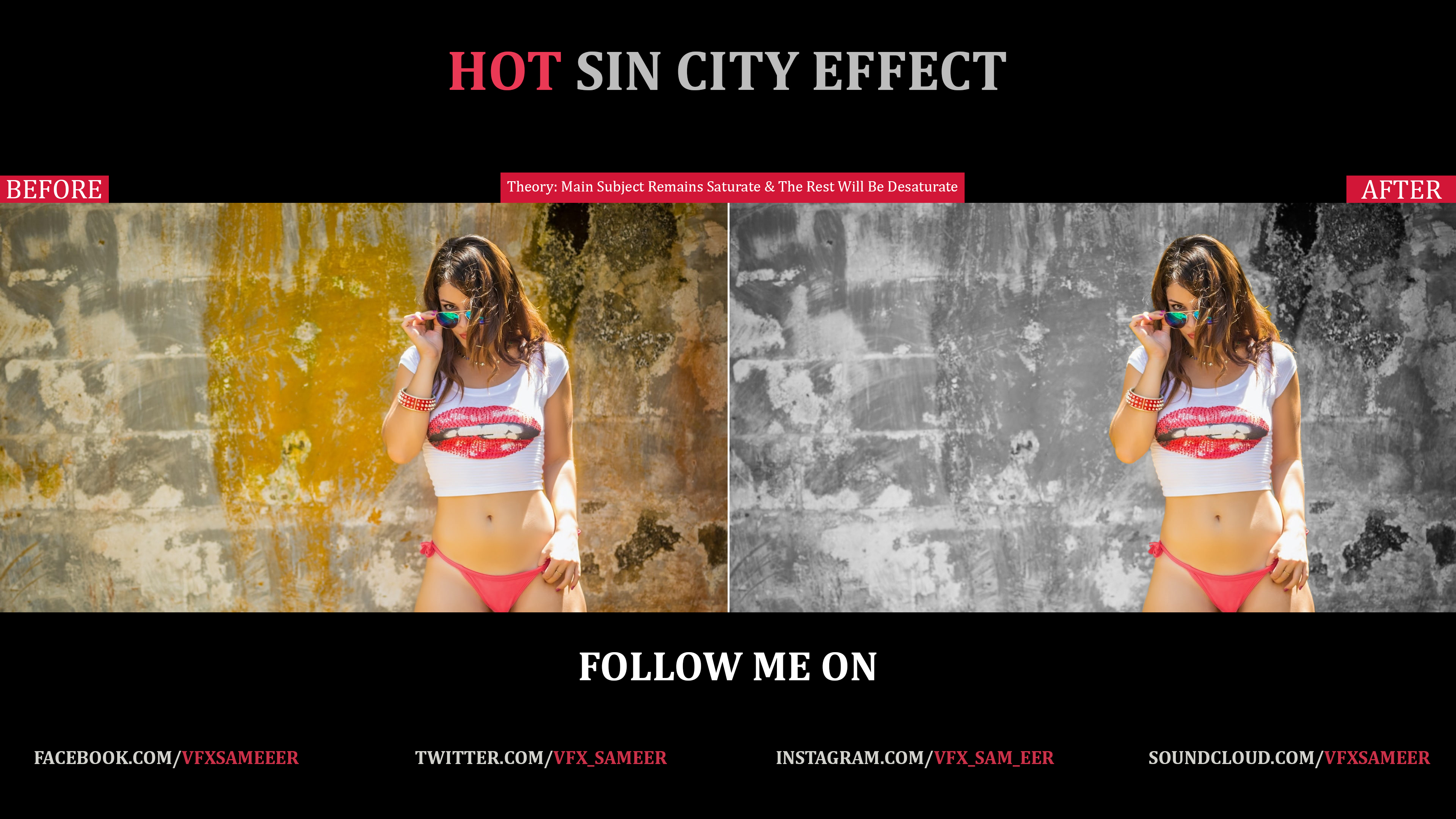 Sam with sin City Effect